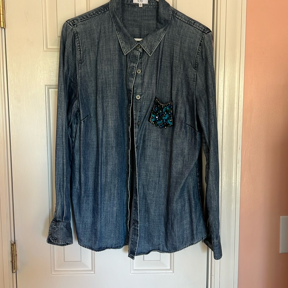 Jean button up